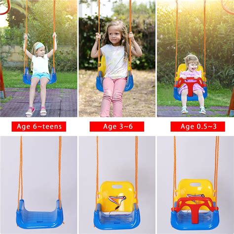 Buy YIHATA Baby Toddler Garden Swing, 3-in-1 Safe children Swing seat ...