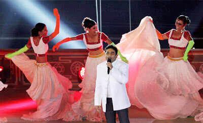 Oscar winning music composer AR Rahman performs during the opening ...