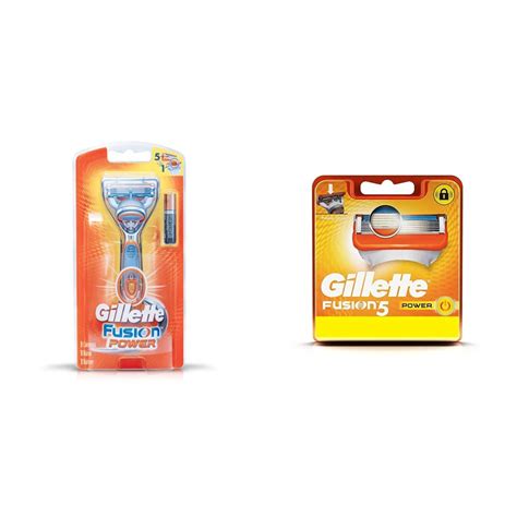 Gillette Men Fusion Power Shaving Razor & Fusion Power Shaving Razor ...