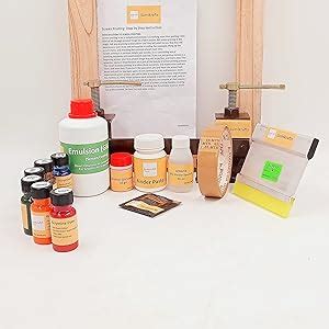 sumikrafts Screen Printing kit for Beginners: 6 Assorted Pigment Dyes ...