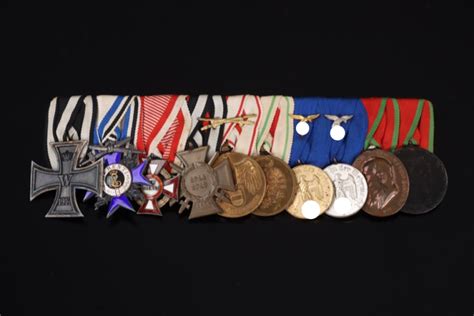 ratisbon's | Impressive 10-place medal bar with Bavarian Military Merit ...