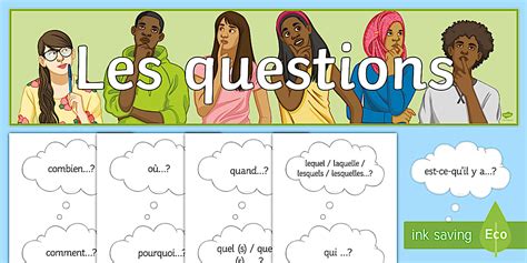 Question Words Display Pack French