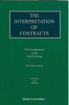 Buy The Interpretation of Contracts (1st Supplement) Book Online at Low ...