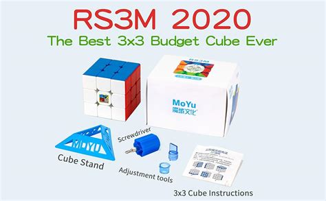 D ETERNAL MoYu Rs3M Magnetic Cube 3x3 High Speed Stickerless Magic ...