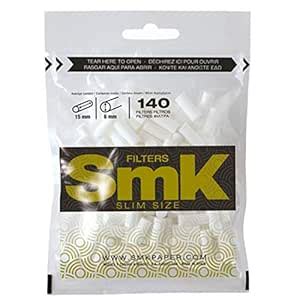 SLIMJIM SMK Slim Size Filters Packet (140 Filter Tips) (Pack of 1 ...