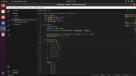 PyOpenGL Tutorial 的图像结果