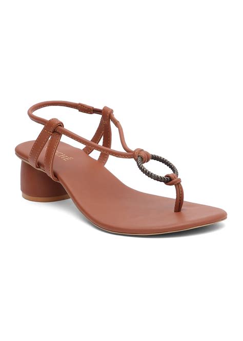 Get Ring Detail Strappy Block Sandals at ₹ 1609 | LBB Shop