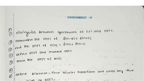 ASSIGNMENT IV: Signals and Systems Analysis (S.S 4) - Studocu