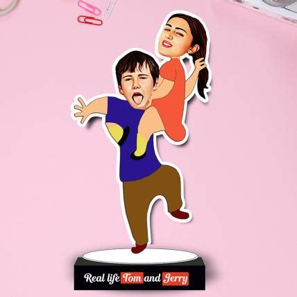 Send Real Life Tom and Jerry Personalized Sibling Caricature: Funny ...