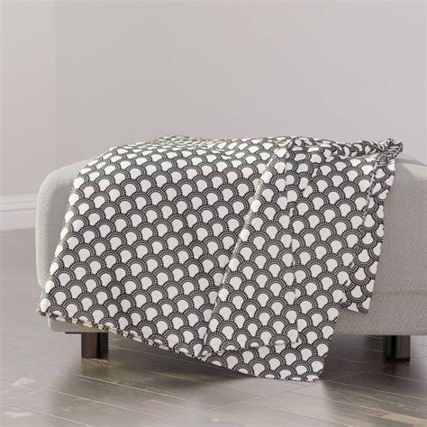 Scallops - Black and White Blanket | Shutterfly