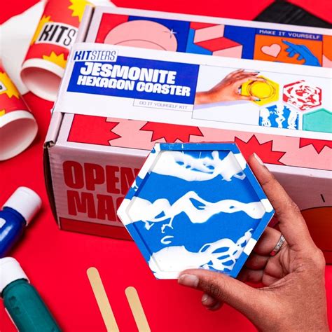 DIY Jesmonite Hexagon Coaster Kit | DIY Arts & Crafts Kit | Kitsters