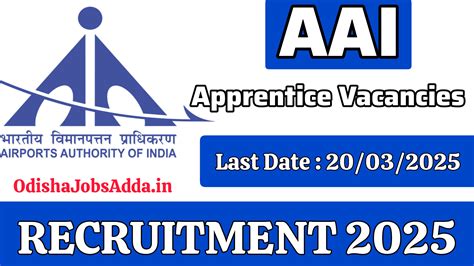 AAI Apprentice Recruitment 2025 ! Apply Now For Various Apprentice ...