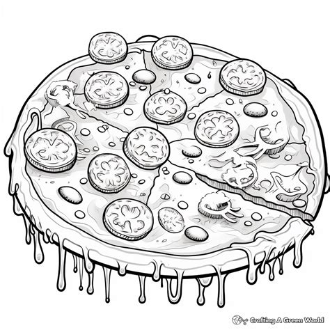 Pizza Coloring Pages - Free & Printable!