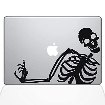 Buy The Decal Guru 2078-MAC-11A-BLA No You Didnt Skeleton Decal Vinyl ...
