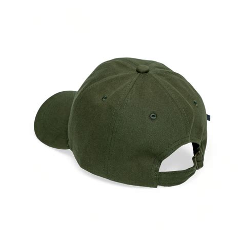 Buy Chokore Curved Brim Leather Label Baseball Cap (Army Green) Online