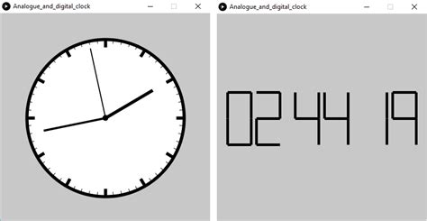 Analog and Digital Clock Program Using Applet 的图像结果