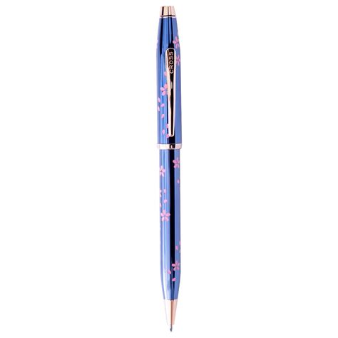 Cross Century II Cherry Blossom Transiucent Blue RGT Ballpoint Pen AT0