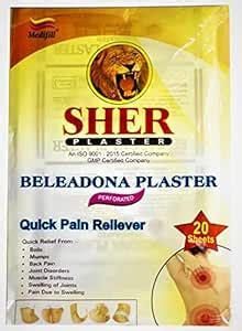 MEDIFILL INTERNATIONAL Ayurvedic Belladonna Plaster,Pain Relief Patch ...