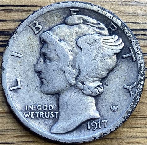 1917 mercury dime in VERY FINE condition - For Sale, Buy Now Online ...