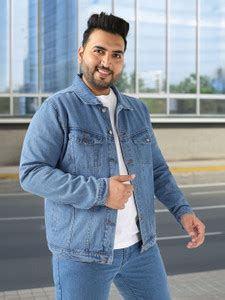 Urbano Plus Full Sleeve Solid Men Denim Jacket - Buy Urbano Plus Full ...