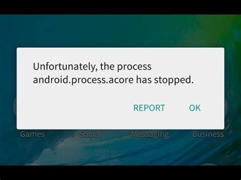 Rezultat imagine pentru How to Fix Process Android Process.acore Has Stopped On My Tablet