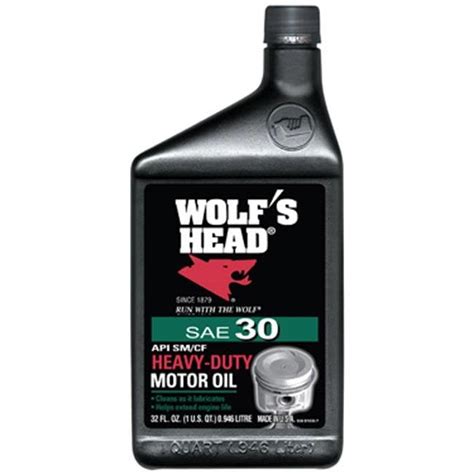 Wolfs Head 30 qt. Heavy-Duty SAE30 Motor Oil for Car & Truck Engines ...