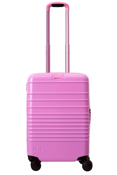 BEIS Carry-on Roller in Berry Glossy | REVOLVE