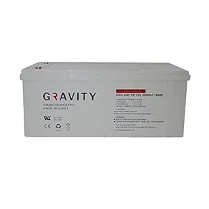 GRAVITY : 12V 200Ah GEL Deep Cycle VRLA Battery - Perfect for Solar and ...