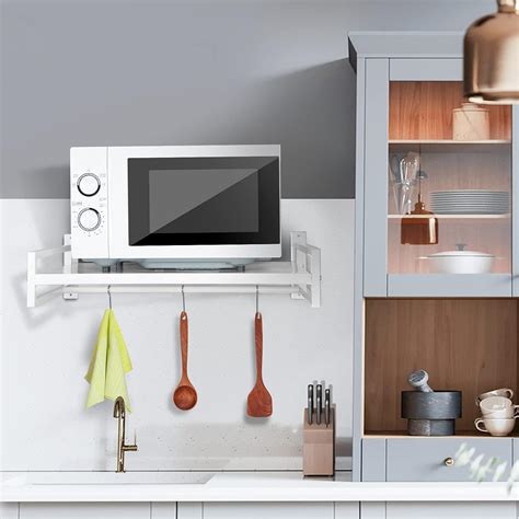 ABCOOL Wall Mount Microwave Oven Shelf Rack for | Ubuy India