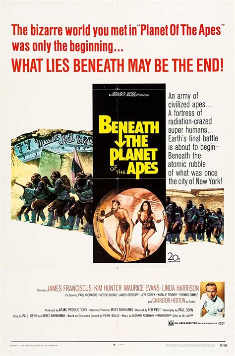 Beneath the Planet of the Apes | Rating 6.1/10 | awwrated