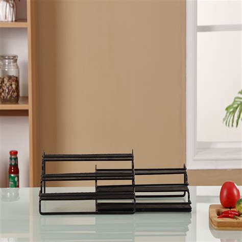 Buy ARHAT ORGANIZERS Black Adjustable Spice Rack Online