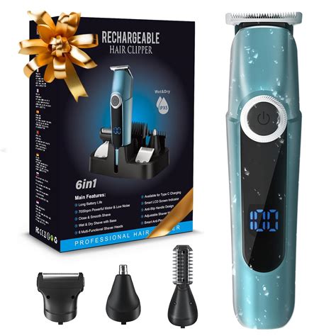 ZUWSUJS Men Beard Trimmer, Professional Grooming Kit, Face Mustache ...