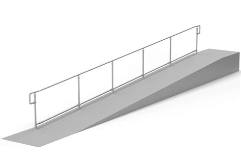 ADA Ramp Railing Inline - 24' - 30' | Simplified Building