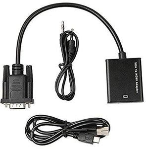 TERABYTE VGA Cable 0.23 m VGA to HDMI Full HD Converter Cable Adapter ...
