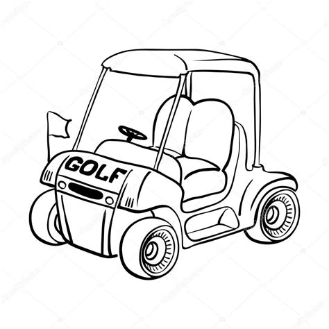 Golf cart — Stock Vector © andriocolt #70070223