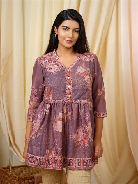 Schiffli Top With Border Placement | Etiquette Apparel