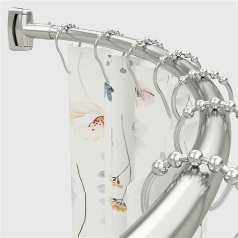 Curved Shower Curtain Rod, 42-74 inches Extra Wide Curved Shower ...
