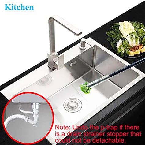 62" Flexible Strong Drain Hair Catcher, Grabber Pick-up Tool, Extra ...