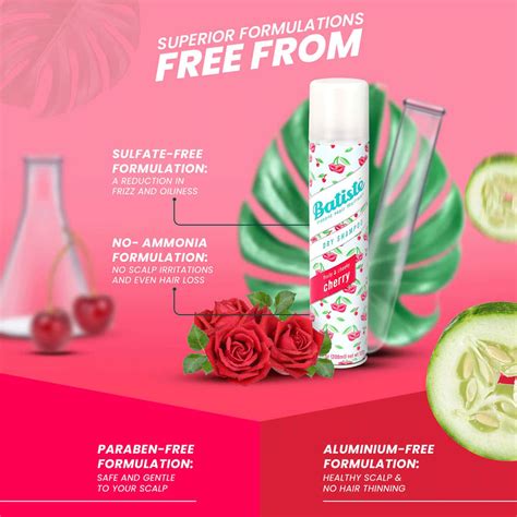 Buy BATISTE INSTANT HAIR REFRESH DRY SHAMPOO - FRUITY & CHEEKY CHERRY ...
