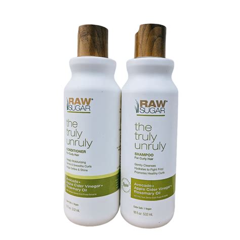 Raw Sugar Truly Unruly Shampoo & Conditioner Set, Apple Cider Vinegar ...