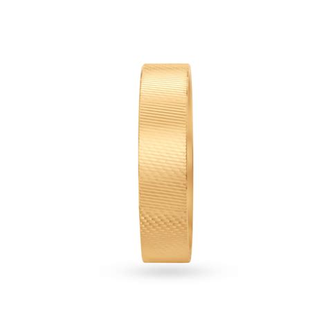Plain Multi Finish Gold Finger Ring for Men