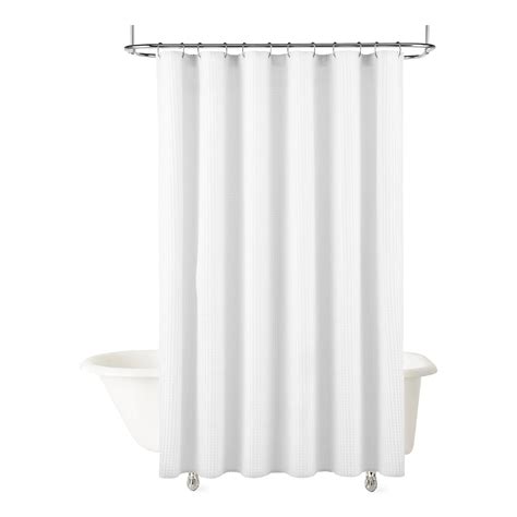 Fieldcrest White Waffle Shower Curtain, Color: Bright White - JCPenney