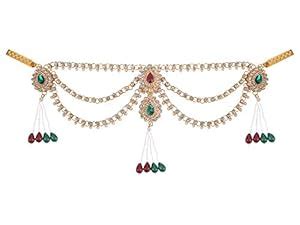 Buy Archi Collection Traditional Gold Plated Kundan Stone Pearl Tassel ...