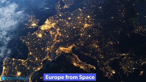 Explore Europe Satellite Map