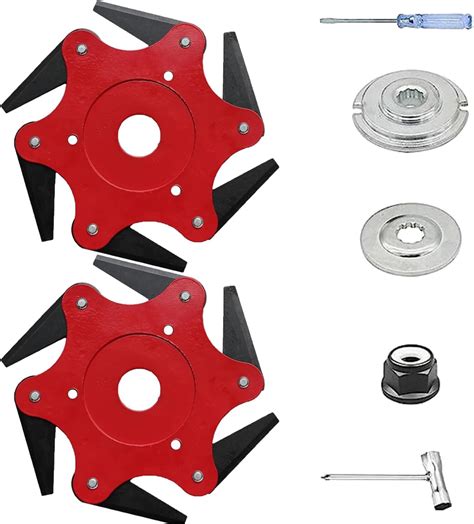 Amazon.com: Biomruse 7 Pcs Steel Trimmer Head Set 6 Steel Razors ...