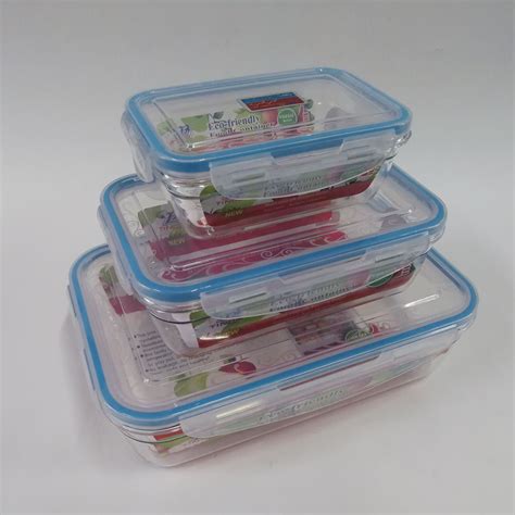 高透保鲜盒塑料长方食品冰箱储物盒优质时尚收纳盒PC三件套保鲜盒_仙根塑胶_义乌购