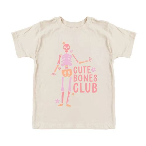 Cute Bones Club Youth Short Sleeve Graphic Tee