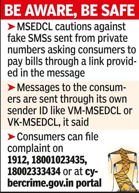 Msedcl: Ignore Fake Msgs Asking For Bill Money: Msedcl | - Times of India