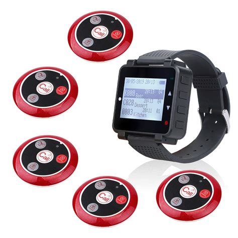 Retekess T128 Caregiver Pager Wireless Nurse Calling Alert Vibration ...