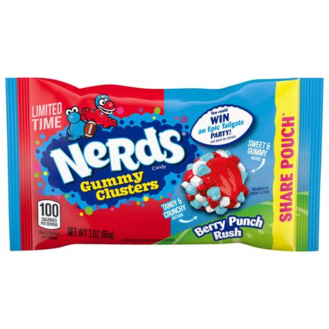 NERDS Gummy Clusters Candy Berry Punch Rush 3 oz - Walmart.com